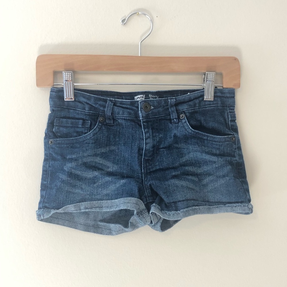 Levi’s Denim Shorty Shorts Girls Size 12